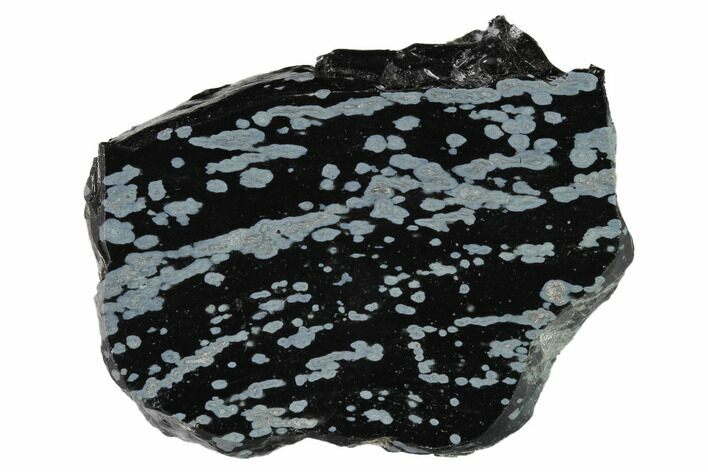 Polished Snowflake Obsidian Section - Utah #146365